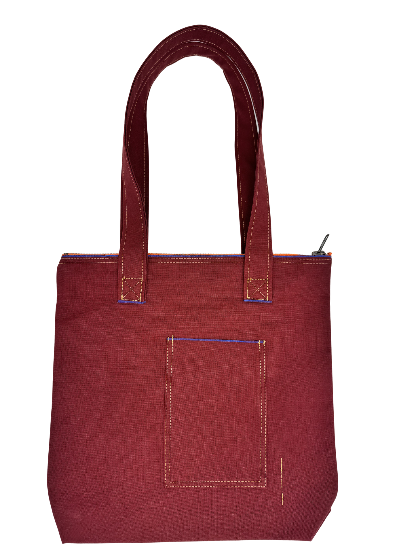 Maroon Japanese Mill 9oz Denim Tote